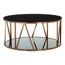 A combination of solid wood, glass, and leather makes this contemporary coffee table an attractive piece in any contemporary environment. Camperian Line Design Coffee Table Stainless Steel Glass Black Clanbay