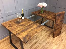 Industrial Dining Table Rustic Antique Farmhouse Reclaimed Extendable Table Ebay Industrial Dining Table Dining Table Rustic Expandable Dining Table