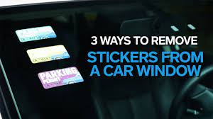 The razor blade will separate the adhesive backing from the glass. Quick Fix How To Remove Stickers From A Car Window Allstate Insurance Youtube