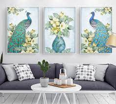 Add wow to your walls with this bestselling and captivating framed wall decor. Nordic Modern Living Room Decoration Painting Beautiful Peacocks And Flowers Printing Canvas Painting Simple Sofa Background Wall Picture In 2021 Abstract Art Decor Living Room Decor Modern Canvas Art Wall Decor