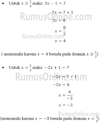 Nilai mutlak adalah suatu bilangan dengan nilai yang. Persamaan Nilai Mutlak Linear Satu Variabel Dan Contoh Soalnya