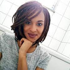 22 Chocolate Brown Braided Bob Style Braids Bob Style Box Braids Hairstyles Hair Styles