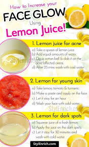Face Glow Using Lemon Juice Lemon Juice For Skin Lemon On Face Juice For Skin