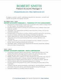 Patient access director job descriptions. Patient Accounts Manager Resume Samples Qwikresume