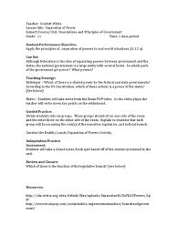 Let's build the answers you need to land your dream job however, leaving this honest answer is one of the reasons i was offered the position. Day 6 Separation Of Power Lesson Plan Federal Government Of The United States United States Constitution