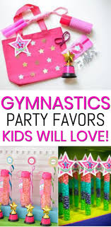Birthday Party Goodie Bags For Girls Gymnastic Party Favors The Best Party Favors For Birthdays Gymnastic Meets And End Of Season Gymnastics Party Favors Gymnastics Party Gymnast Birthday Party