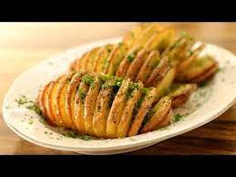 How To Make Hasselback Potatoes Youtube Hasselback Potatoes Potato Recipes Recipes Appetizers And Snacks