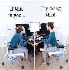How You Sit At Your Desk Can Affect Your Body And Alignment For Time To Come Make Simple Changes Feel The R Yoga For Flexibility Posture Exercises Yoga Poses