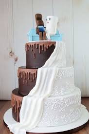 The Wedding Cake Trends That Are Defining 2019 7 Life Stories Chocolate Wedding Cake Wedding Cake Bride Beautiful Wedding Cakes