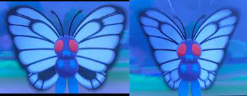 Just discovered that female Butterfree have a black spot on their wings  while males don't. : r/PokemonSwordAndShield