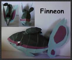 Pokemon Finneon Free Papercraft Download