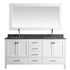 Home design ideas > bathroom > 72 inch bathroom vanity double sink. Design Element Dec082b W Gt London 72 Inch Double Sink Vanity In White With Quartz Top