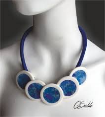 Collier En Argile Polymere Par Creationgraindesable Sur Etsy Clay Necklace Beaded Necklace Necklace