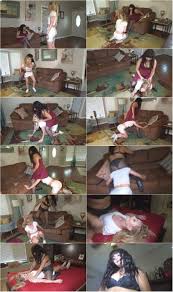CHUBBY BRAT GIRL FORCES SKINNY GIRL TO CARRY HER_4HD - MOMMY KNOWS BEST -  HDWMV