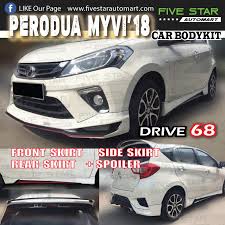 The price starts from rm 41,000 for this car with new facelifts and great features. Myvi 2018 Drive 68 Bodykit Skirting