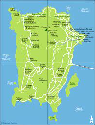 It is a 250 meters long wooden bridge, suspended among the trees at 15 meters from the ground. Penang Island Source Google Map Download Scientific Diagram