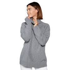 Toggi Ainsworth Ladies Knitted Slouchy Sweater - Grey