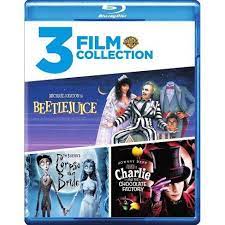 Beetlejuice 30th anniversary original motion picture soundtrack artwork: Beetlejuice Charlie And Chocolate Factory Tim Burton S Corpse Bride Blu Ray Target
