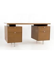 Inspiring designs to help people do great things. George Nelson For Herman Miller Mid Century Floating Walnut Double Sided Executive Desk