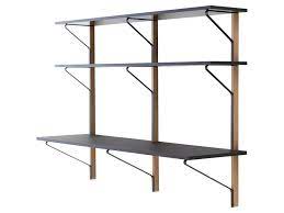 Create a flexible storage solution in your pantry, garage, workshop or any other room in your house with shelves. Wall Shelf With Desk Kaari Shelving Unit With Secretary Desk By Artek