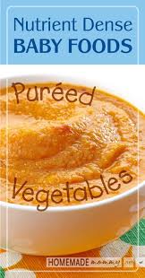 Nutrient Dense Baby Foods Pureed Vegetables Homemade Mommy Baby Food Recipes Food Baby Eating