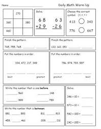 Math Morning Work For Second Grade Math Morning Work Daily Math Math Methods
