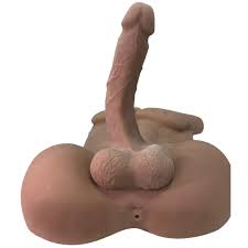Boneco Sexual Realístico Masturbador Homem Negro Pênis Ânus