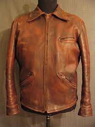 1930 S Men S Heavy Leather Jacket Norfolk Style Back C44 Lederjacke Jacken Anziehsachen
