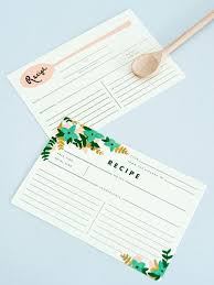 Such A Nice Idea For When Someone Asks You For A Recipe Printable Recipe Cards Recipe Cards Stationery