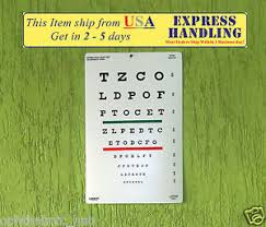Details About Snellen Optometric Chart With Red Green Lines 10 Ft Free Shipping