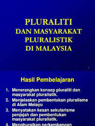 Artikel ini akan menyentuh mengenai perkembangan awal pluralisme agama di malaysia. Bab 3 Pluraliti