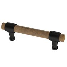 with rustic pine wood drawer pull