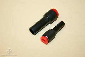 These fittings can be used on copper, pex, cpvc, and polybutylene pipe. Air Line Fitting Push Lock Reducer