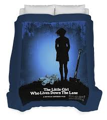 The Little GIrl Who Lives Down The Lane Duvet Cover by Bo Kev - Pixels