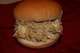 · crockpot ohio shredded chicken sandwiches are the delicious sandwich we used to order at the baseball field snack shack. Shredded Hot Chicken Sandwiches Tasty Kitchen A Happy Recipe Community