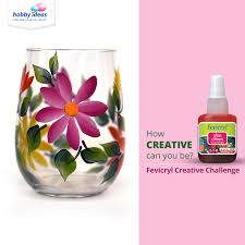 Create Diys Using Fevicryl Glass Colours And Share Your Creations Glass Bottles Art Glassware Crafts Diy Crafts Hacks Provides full color intensity and beautiful transparency. using fevicryl glass colours