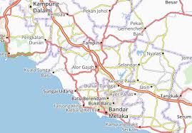 Rela daerah melaka tengah, ayer keroh, malaysia. Michelin Alor Gajah Map Viamichelin