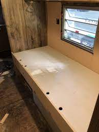 Wolf corp journey rv bunk mattress bed, cot, natural. Building Bunks For A Vintage Camper The Touring Camper