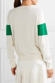 Tory burch light blue shoulder bag. Tory Sport Performance Cashmere Tennis Sweater In White Green Lyst