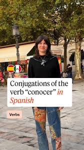 Add the Spanish verb ‘conocer’ (to know) to your list of conjugations ✍️,  #LearnSpanish #SpanishConjugation #SpanishVerbs #SpanishLesson #Conocer