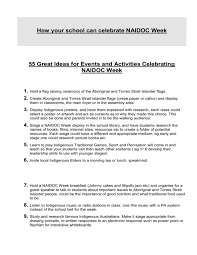 Letters and numbers 5:30pm entertainment g How Your School Can Celebrate Naidoc Week