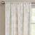 Bedroom White And Gold Curtains