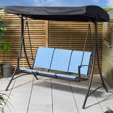 This settee cushion features 6 tufts and is filled with durable polyester blow fill, which gives it a luxuriously full look and also allows you to fluff. Garden Swing Seats Hammocks The Range