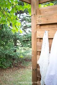 It specifically mentions that a warm shower, followed by a cooling. Diy Outdoor Shower Enclosure Plans With Video Sustain My Craft Habit