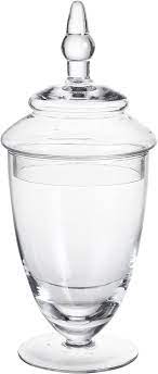 Free shipping on orders over $25 shipped by amazon. 3 Piece Set Decorative Clear Glass Apothecary Jars Mygift Wedding Centerpiece Candy Storage Bottles Cooking Dining Kitchen Storage Organisation Cate Org