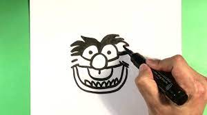 How to draw animal from the muppets step by step. How To Draw Muppets Animal Jim Henson Drawing For Beginners Youtube
