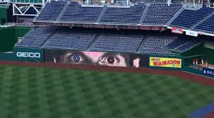 The intensity and fire in his eyes send a message to the hitter that he is about to get everything the ace has left in the tank. Cool Max Scherzer Graphic On Outfield Wall Shows His Eyes