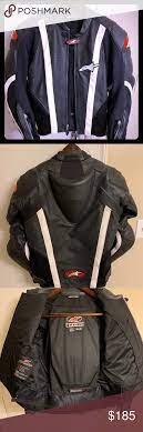 Alpinestars Smx Leather Padded Motorcycle Jacket Motorcycle Jacket Jackets Clothes Design