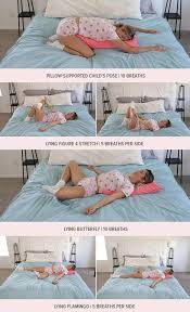 9 Soothing Hip Stretches You Can Do Right In Bed Learn All About Health Most Health Problems Skin Care Beauty And Hip Stretches Bed Yoga Hard Time Sleeping