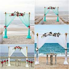 2 Post Bamboo Arbor Sun Sea Beach Weddings Cheap Beach Wedding Beach Wedding Arch Bamboo Arbor